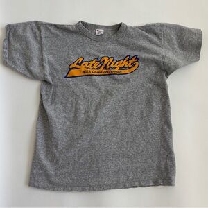 Late Night with David Letterman graphic tee shirt vintage men’s champion